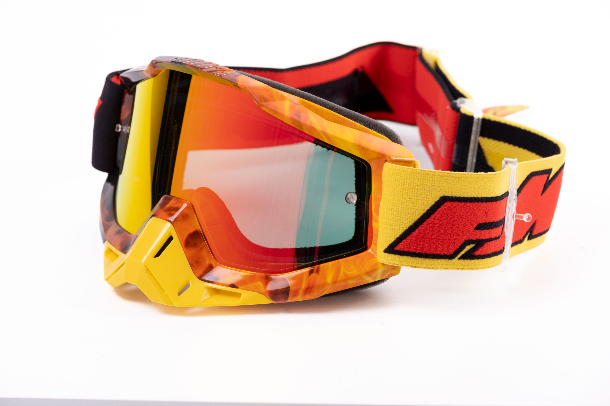 FMF Powerbomb Occhiali MX Unisex – Mirror Gold – Protezione E Stile Per Moto Cross